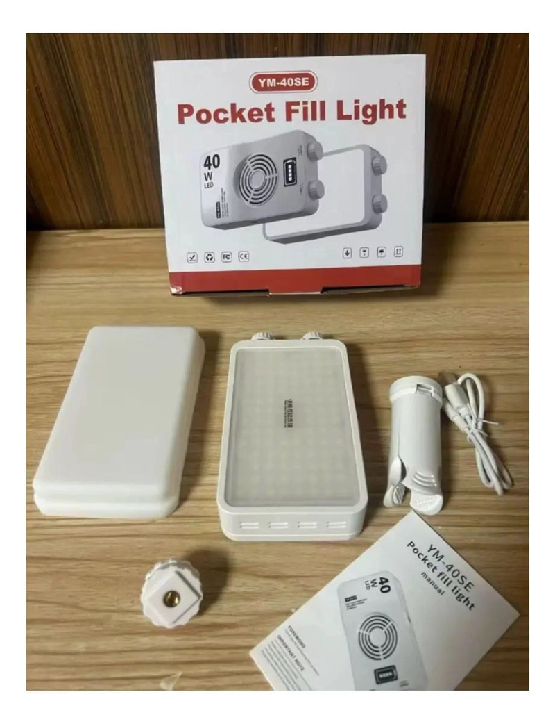 LUZ LED PORTATIL 40W RECARGABLE CON BRILLO REGULABLE Y 3 MODOS - 9