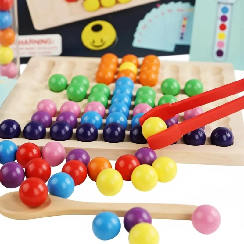 JUGUETE SENSORIAL MONTESSORI 3 EN 1 PARA DESARROLLO INFANTIL - 4