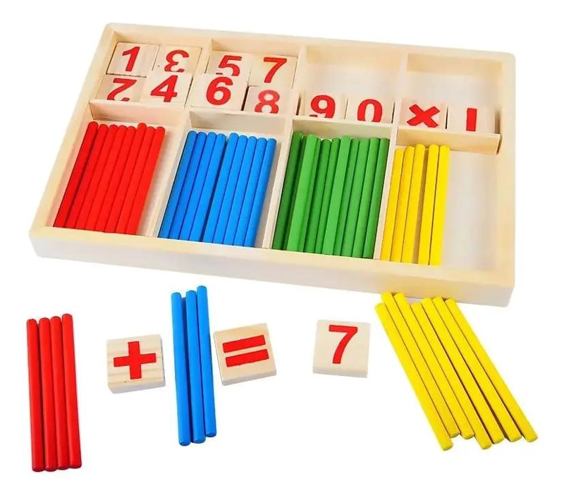 JUGUETE DIDACTICO DE MADERA PARA ESTIMULACION INFANTIL 9 PIEZAS - 10