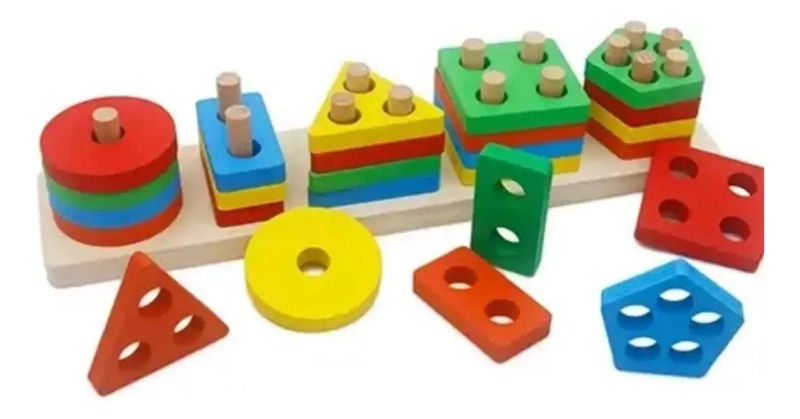 JUGUETES DIDACTICOS DE MADERA PARA APRENDIZAJE INFANTIL - 2