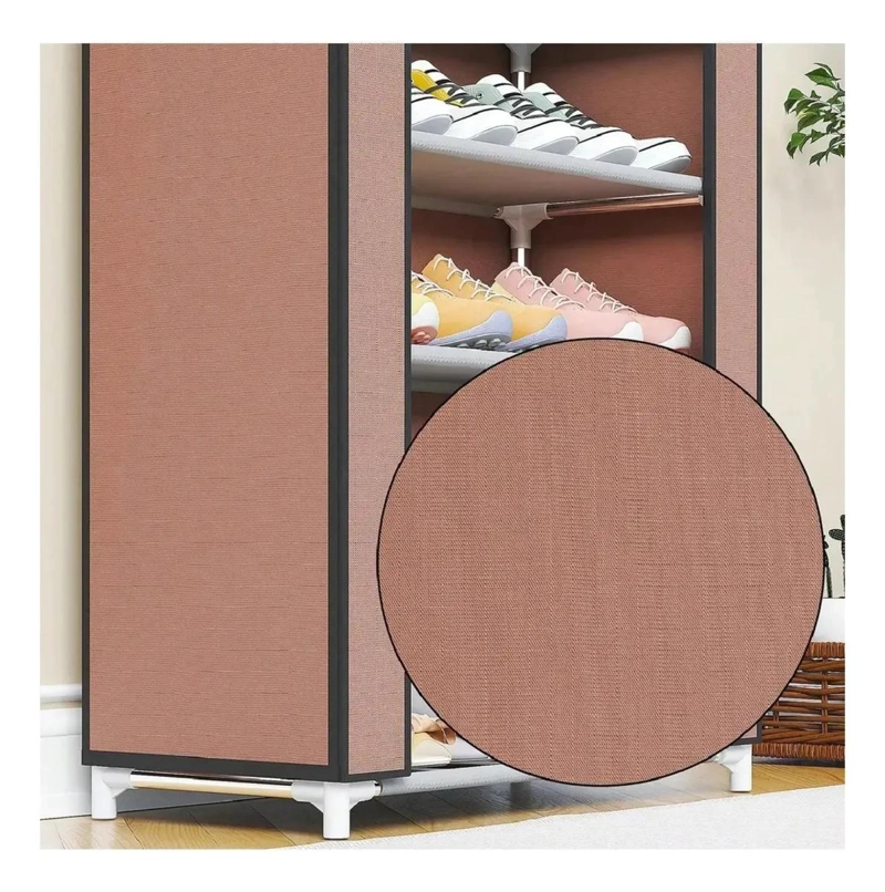 ZAPATERO PORTATIL VERTICAL DE 10 NIVELES CON FUNDA 58X30X158CM - 3