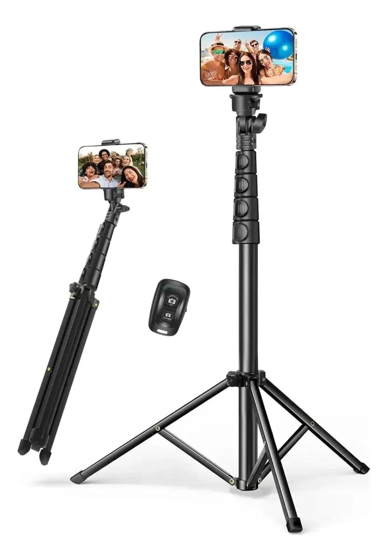 TRIPODE 2 EN 1 AJUSTABLE DE 1.6M CON CONTROL REMOTO - 1
