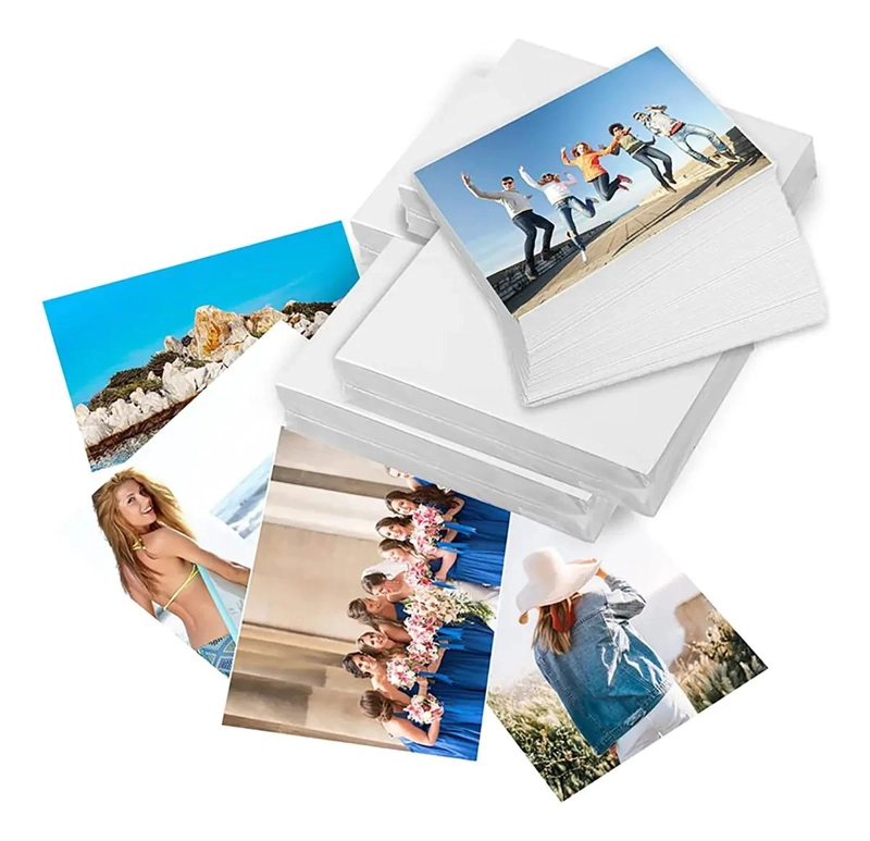 PAPEL ADHESIVO GLOSSY A4 135GR 250 HOJAS IDEAL PARA IMPRIMIR - 4
