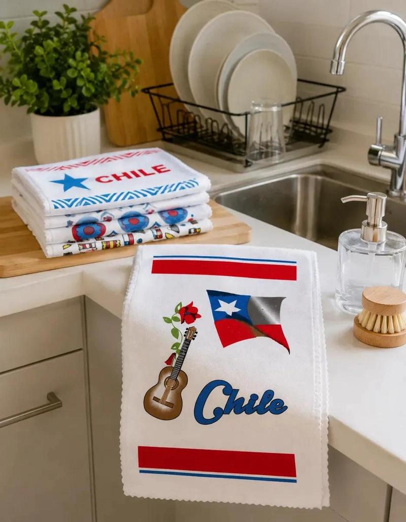 PACK DE PAÑOS DE COCINA CON DISEÑOS FIESTAS PATRIAS - 2