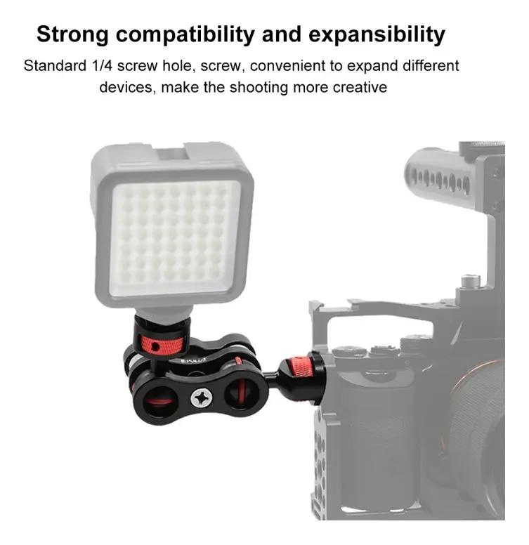 SOPORTE BRAZO MAGICO DUAL PARA FOTOGRAFIA Y VIDEO - 7