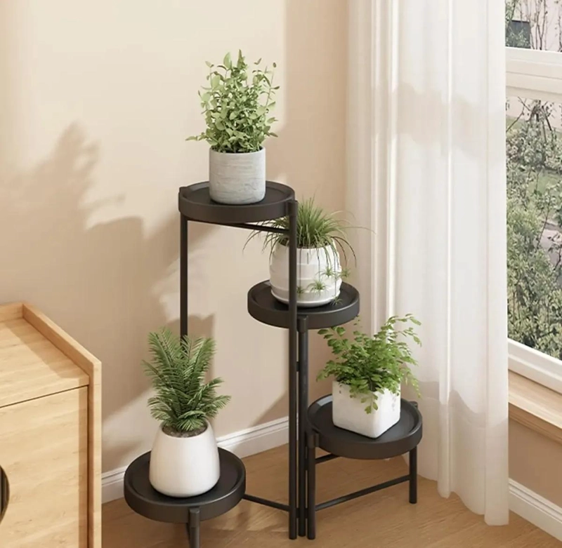 ORGANIZADOR DESMONTABLE DE METAL PARA MACETEROS CON 4 NIVELES - 7