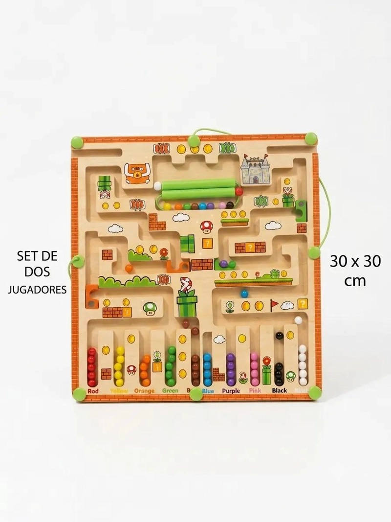 LABERINTO MAGNE TICO DIDACTICO PARA NIÑOS 30X30 CM - 2
