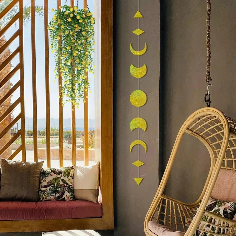 PLANTAS COLGANTES ARTIFICIALES DECORATIVAS PARA INTERIORES Y EXTERIORES - 5