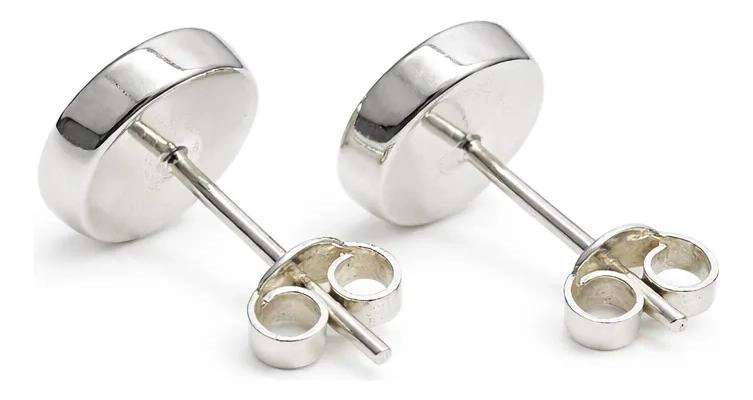 AROS DE AMBAR CIRCULAR EN PLATA 950 PARA MUJER ELEGANTES - 2
