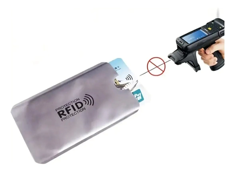FUNDA PROTECTORA PARA TARJETAS CON DISEÑO ANTIRROBO - 10