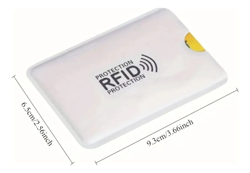 FUNDA PROTECTORA PARA TARJETAS CON DISEÑO ANTIRROBO - 8