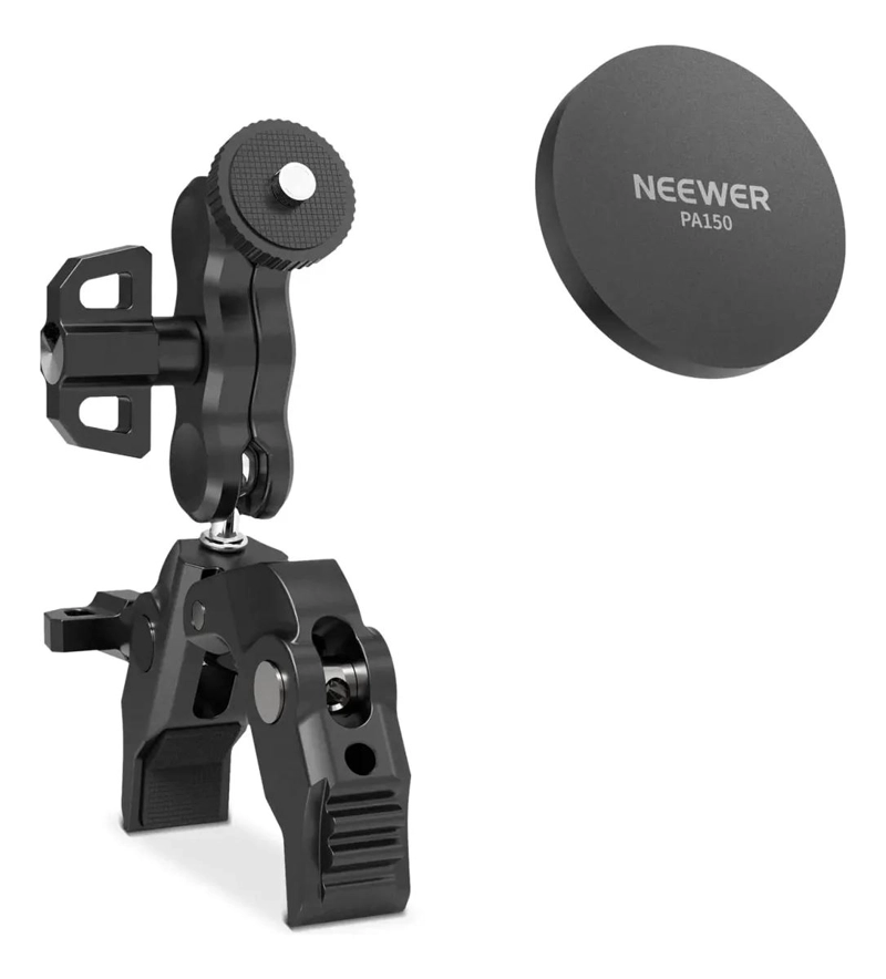 SOPORTE CELULAR MAGNE TICO CON ABRAZADERA AJUSTABLE PARA GRABACIONES - 1