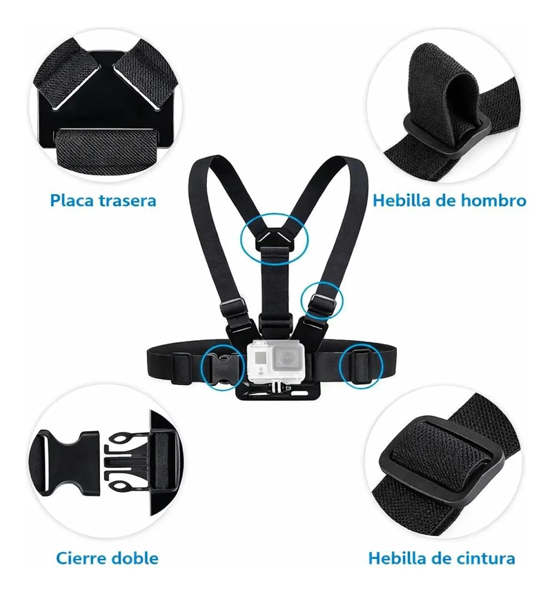 CHALECO SOPORTE AJUSTABLE PARA GRABACION DE CELULAR - 10