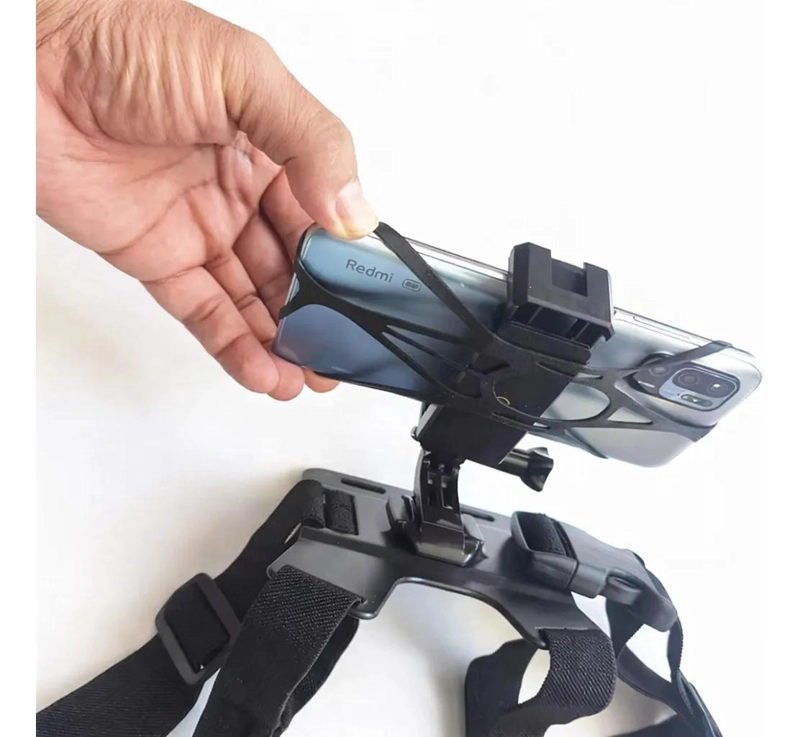 CHALECO SOPORTE AJUSTABLE PARA GRABACION DE CELULAR - 4