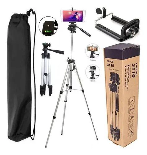 TRIPODE AJUSTABLE UNIVERSAL PARA CELULAR Y CAMARA DE 1 METRO - 2