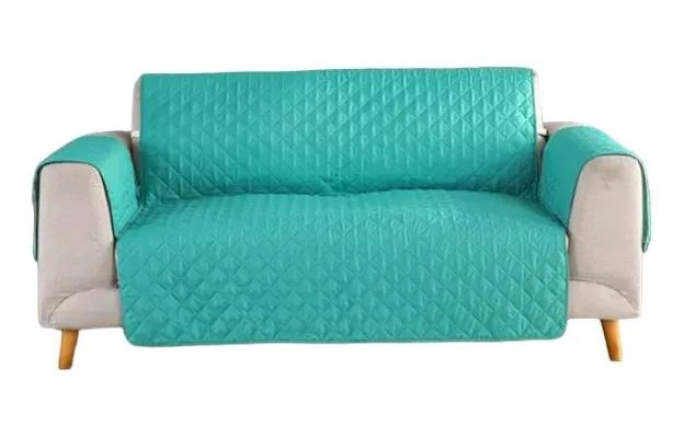 CUBRE SOFA IMPERMEABLE DE 2 CUERPOS CON AJUSTE SEGURO - 1