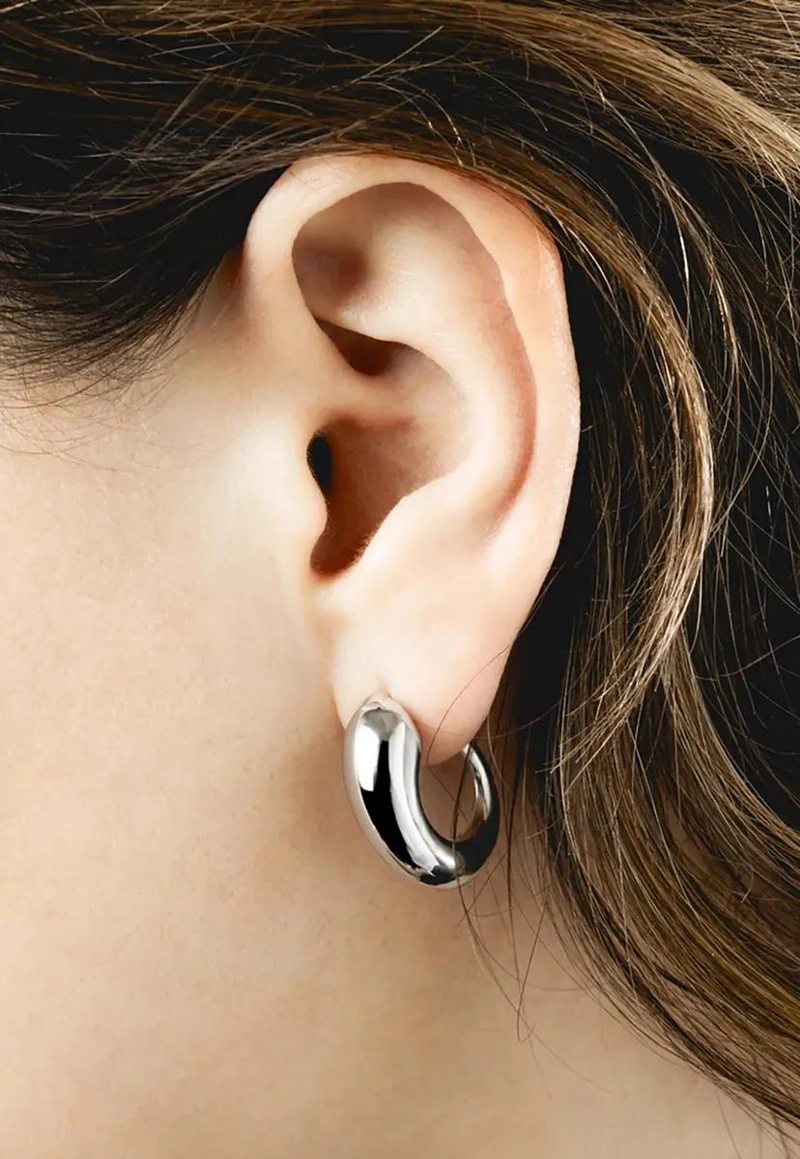 AROS DE ACERO INOXIDABLE 316L PARA MUJER ESTILO URBANO - 2