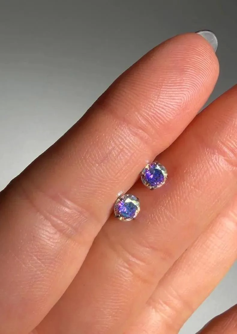 AROS DE TITANIO CON ZIRCONIA 5MM EN COLOR PLATEADO - 7