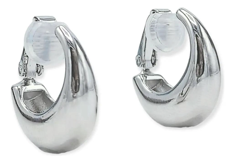 AROS CHUNKY SIN PERFORACION BAÑADOS EN PLATA ELEGANTES - 7