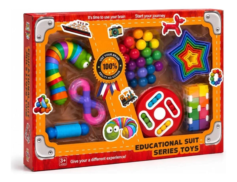 JUGUETE SENSORIAL EDUCATIVO 7 EN 1 PARA EL DESARROLLO INFANTIL - 1