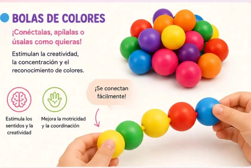 JUGUETE SENSORIAL EDUCATIVO 7 EN 1 PARA EL DESARROLLO INFANTIL - 6