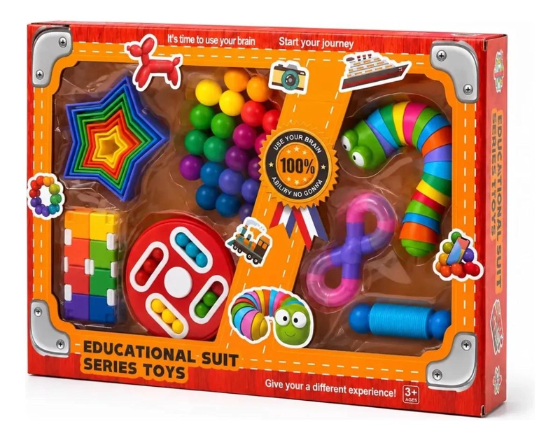 JUGUETE SENSORIAL EDUCATIVO 7 EN 1 PARA EL DESARROLLO INFANTIL - 9
