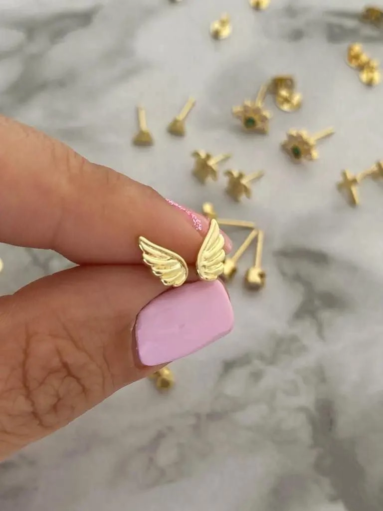AROS DE ORO LAMINADO 18K CON ACABADO EUROPEO - 4