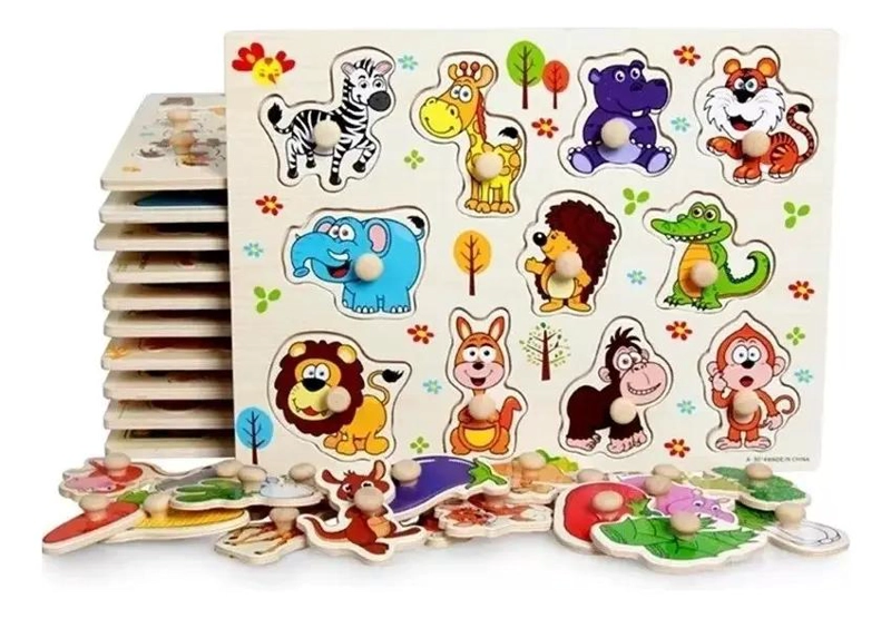 PACK DE JUGUETES DIDACTICOS DE MADERA PARA NIÑOS - 7