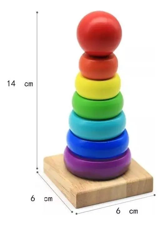 PACK DE 6 JUGUETES DIDACTICOS DE MADERA PARA APRENDIZAJE INFANTIL - 6