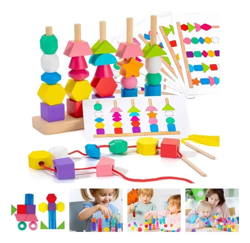 SET DE JUGUETES EDUCATIVOS DE GEOMETRIA PARA NIÑOS - 1