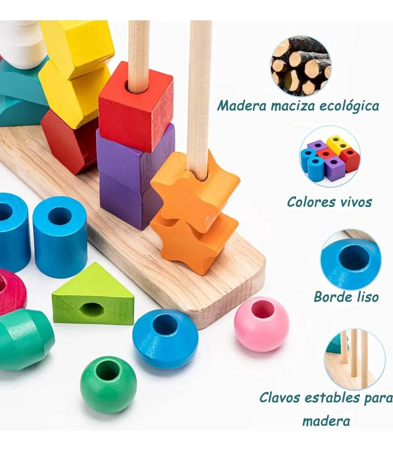 SET DE JUGUETES EDUCATIVOS DE GEOMETRIA PARA NIÑOS - 4