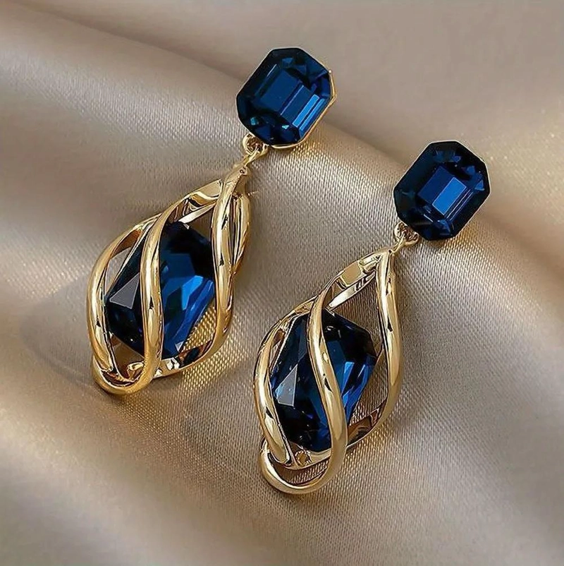 AROS DE FIESTA CON DISEÑO ELEGANTE Y ZAFIROS - 2