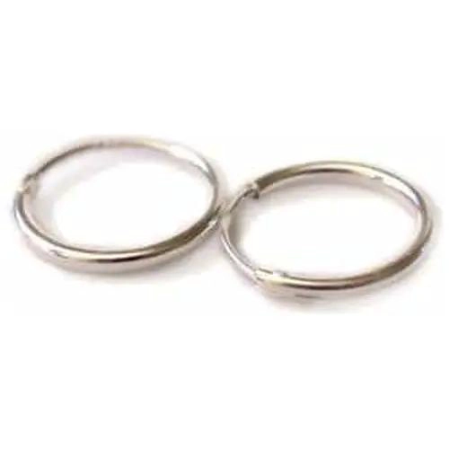 AROS DE PLATA 12 MM PARA USO DIARIO Y COMBINACIONES - 1