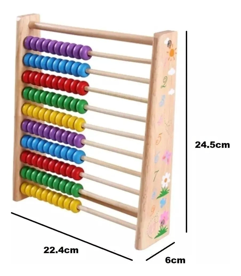 SET EDUCATIVO ABACO Y JUEGO DE PESCA PARA NIÑOS - 4