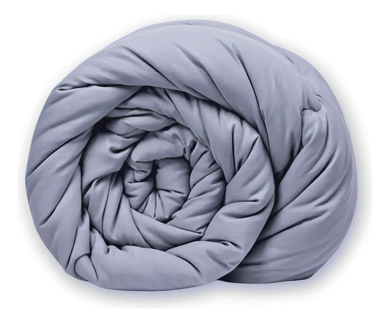 PLUMON EDREDON NORDICO ALGODON GRIS 2 PLAZAS 200X230 CM SUAVE Y ACOLCHADO - 5
