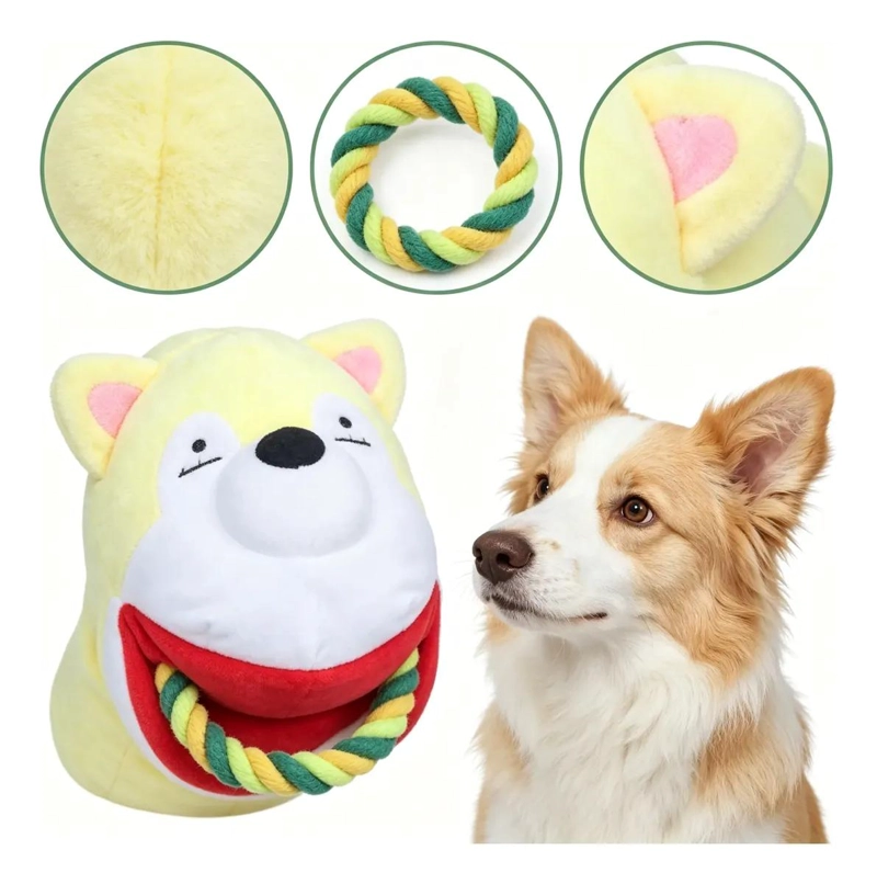 JUGUETE INTERACTIVO DE PELUCHE PARA PERROS TITERE MANO - 1