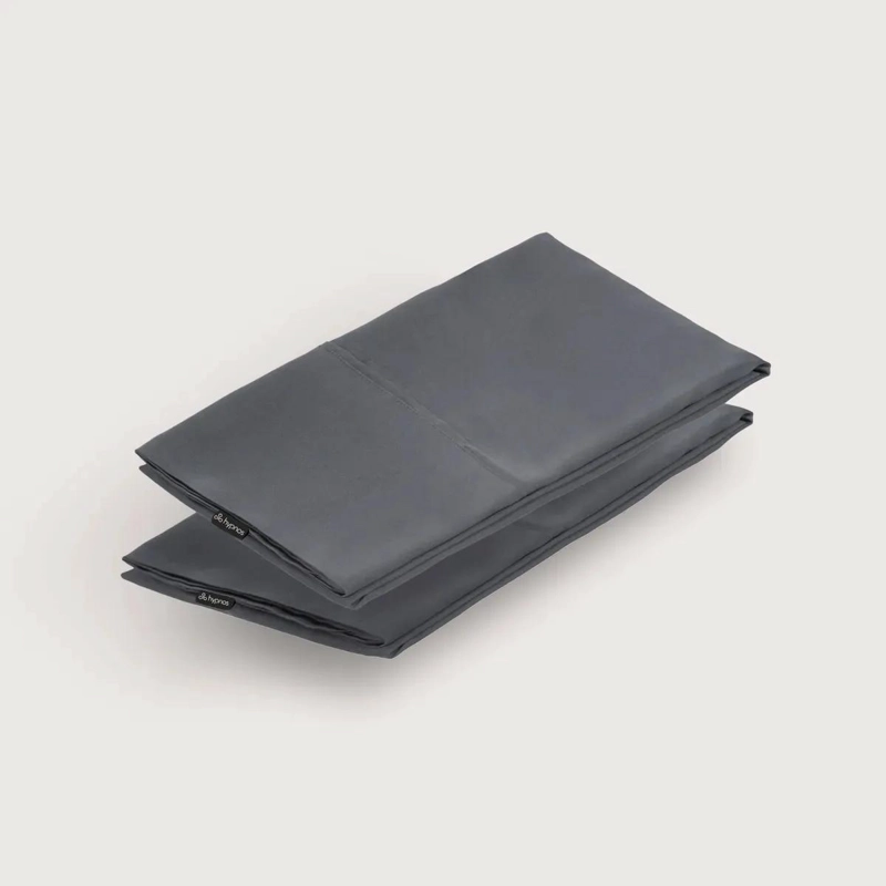 SET DE 2 FUNDAS PARA ALMOHADA 50X70 CM EN BAMBU ORGANICO GRIS OSCURO - 2