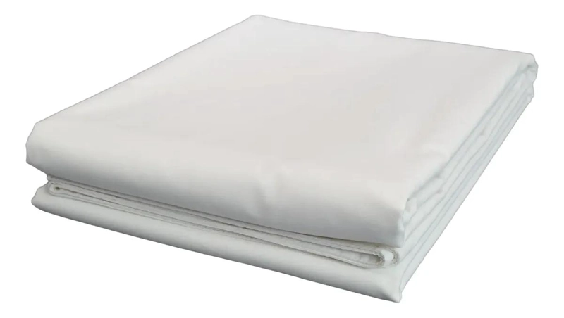 FUNDA DE PLUMON BLANCA DE 200 HILOS PARA CAMA DE 2 PLAZAS CON ALETA - 3