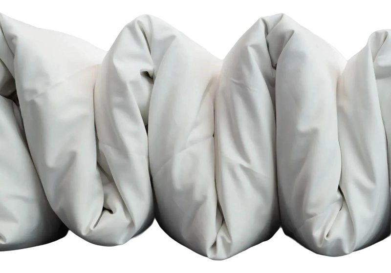 FUNDA DE PLUMON BLANCA DE 200 HILOS PARA CAMA DE 2 PLAZAS CON ALETA - 4