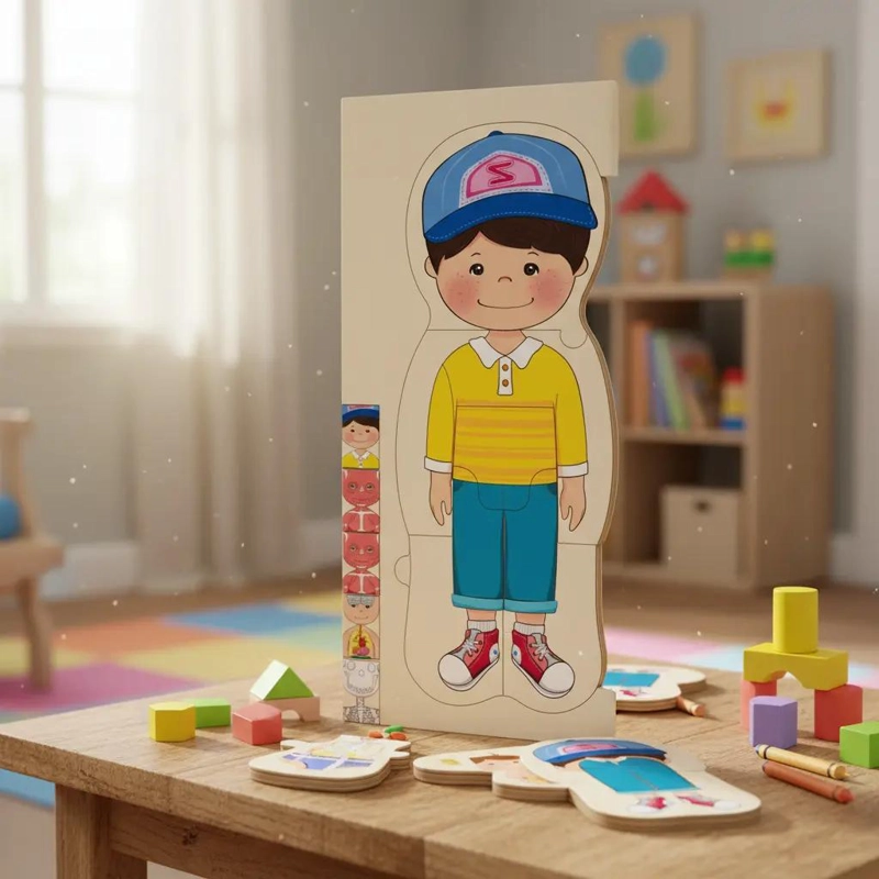 ROMPECABEZAS EDUCATIVO DEL CUERPO HUMANO PARA NIÑOS - 9