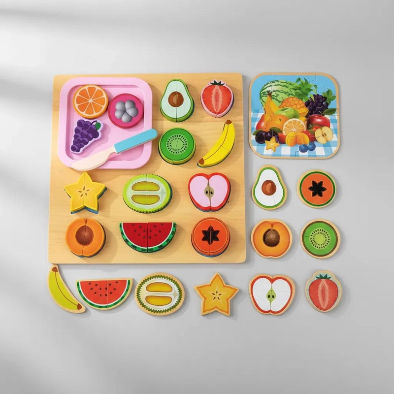JUEGO DE COCINA Y FRUTAS MONTESSORI PARA NIÑOS - 1