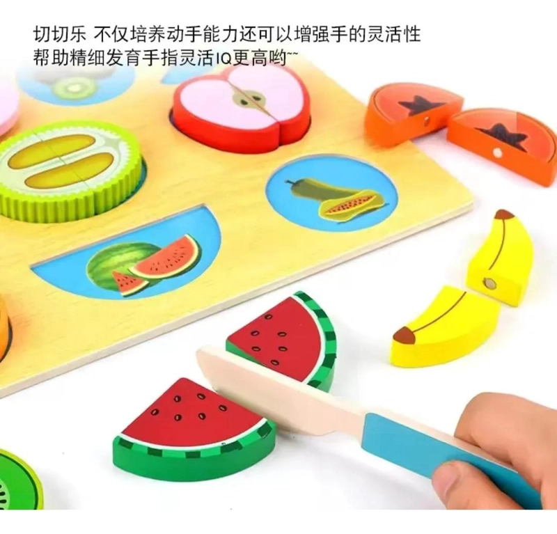 JUEGO DE COCINA Y FRUTAS MONTESSORI PARA NIÑOS - 4
