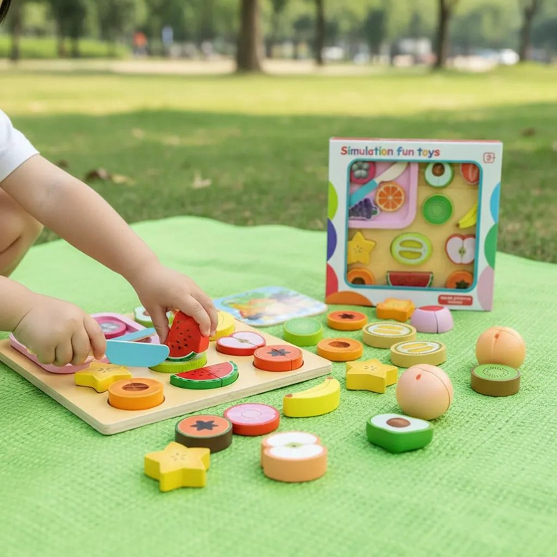 JUEGO DE COCINA Y FRUTAS MONTESSORI PARA NIÑOS - 6