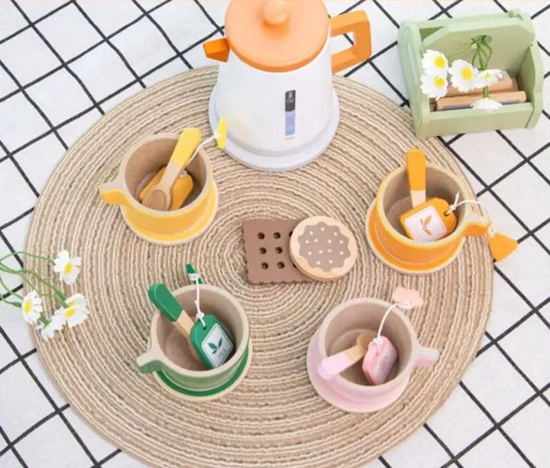 SET DE JUEGO DE TE  DE MADERA PARA NIÑOS - 1