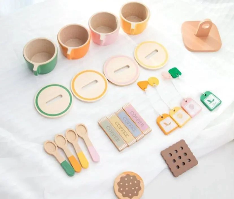 SET DE JUEGO DE TE  DE MADERA PARA NIÑOS - 2