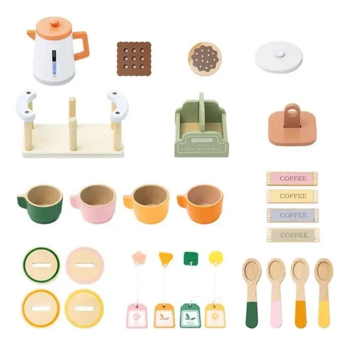 SET DE JUEGO DE TE  DE MADERA PARA NIÑOS - 3