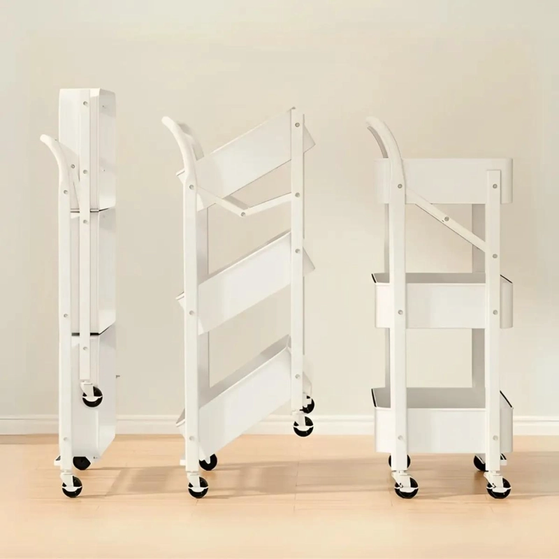 ORGANIZADOR PLEGABLE MULTIUSO CON RUEDAS Y TRES NIVELES - 5
