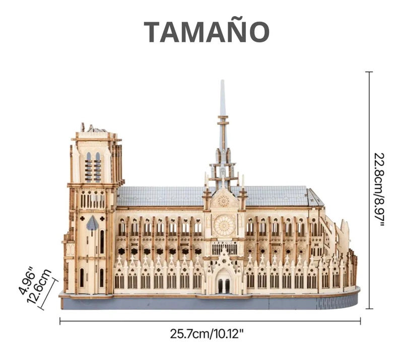 ROMPECABEZAS 3D CATEDRAL DE NOTRE-DAME PARA ADULTOS - 2