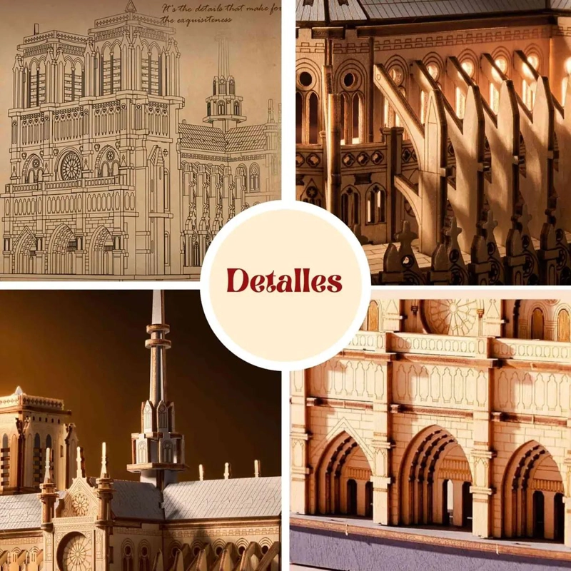 ROMPECABEZAS 3D CATEDRAL DE NOTRE-DAME PARA ADULTOS - 6