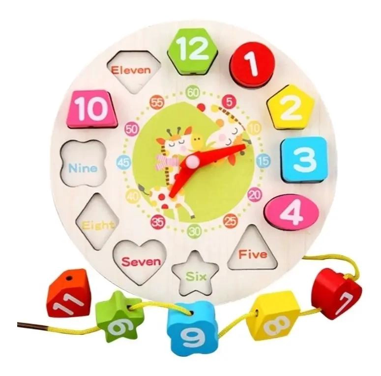 CUBO DIDACTICO DE MADERA CON BLOQUES PARA APRENDIZAJE INFANTIL - 4